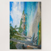 Bora Bora Tahiti Beach Overwater Bungalows Ocean Legpuzzel (Verticaal)