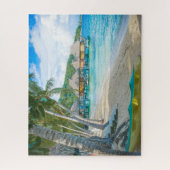 Bora Bora Tahiti Beach Overwater Bungalows Ocean Legpuzzel (Verticaal)