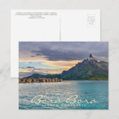 Bora Bora Tahiti Frans-Polynesië Reizen Briefkaart (Voorkant / Achterkant)