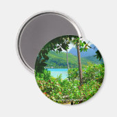 Bora Bora, Tahiti - Koelkastmagneet Magneet (Voorkant / Achterkant)
