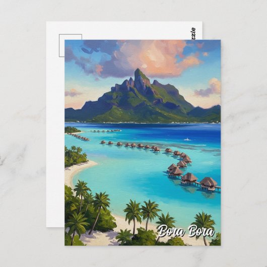 Bora Bora Travel Briefkaart (Voorkant / Achterkant)