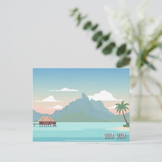 Bora Bora Travel Briefkaart (Staand voorkant)