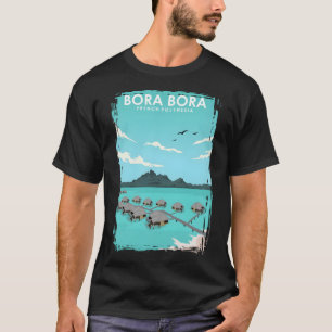 Bora Bora Travel Poster T-shirt