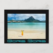 Bora Bora tropical cocktail briefkaart (Voorkant)