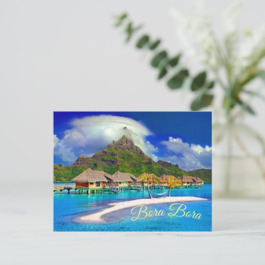 Bora Bora Tropical Island Briefkaart (Staand voorkant)