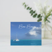 Bora Bora Tropical Island Paradise Yacht Briefkaar Briefkaart (Staand voorkant)