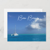 Bora Bora Tropical Island Paradise Yacht Briefkaar Briefkaart (Voorkant / Achterkant)