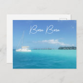 Bora Bora Tropical Island Paradise Yacht Briefkaart (Voorkant / Achterkant)