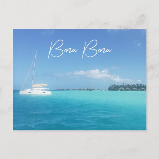 Bora Bora Tropical Island Paradise Yacht Briefkaart (Voorkant)