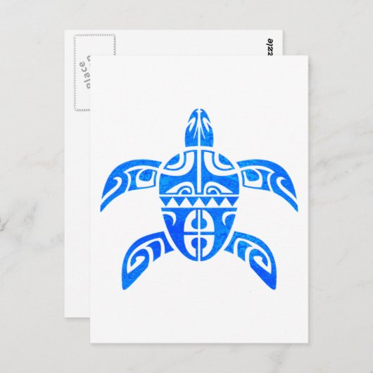 BORA BORA TURTLE BRIEFKAART (Voorkant / Achterkant)