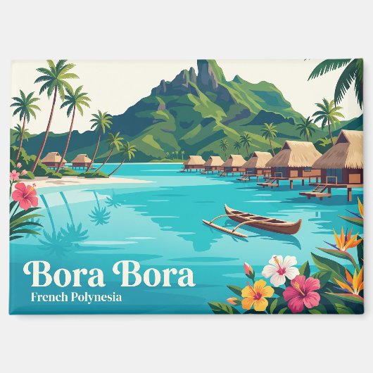 Bora Bora, Vaitape, Frans-Polynesië Magneet (Voorkant)
