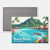 Bora Bora, Vaitape, Frans-Polynesië Magneet (Voorkant / Achterkant)