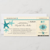 Bora Bora Vrijgezellenfeest Boarding Pass Kaart (Voorkant)