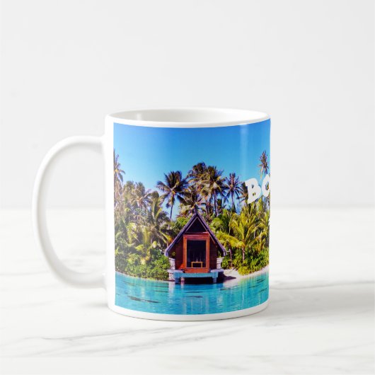 Bora Bora Wedding Chapel Drinkware Koffiemok (Links)