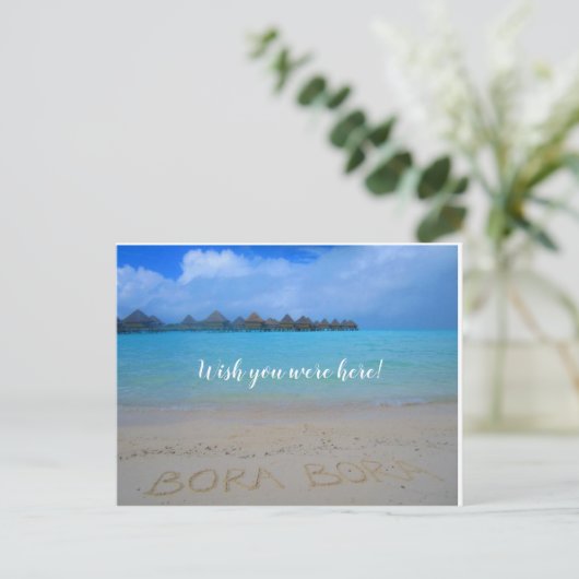 Bora Bora, Wens dat je hier briefkaart was (Staand voorkant)