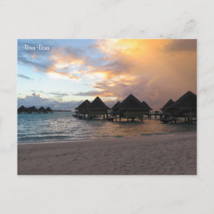 Bora Bora zonsopgang Feestdagenkaart