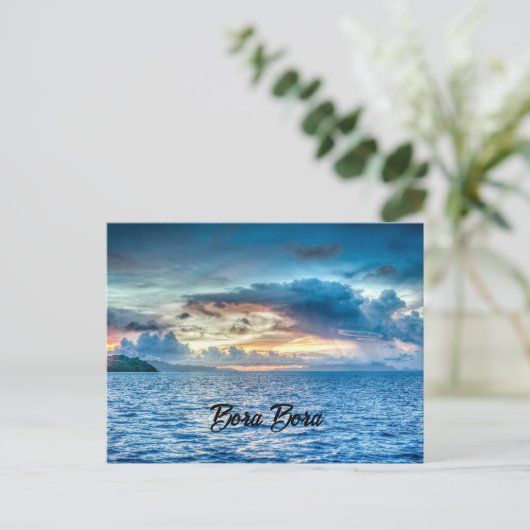 Bora Bora, Zuid-Pacifisch eiland Briefkaart (Staand voorkant)