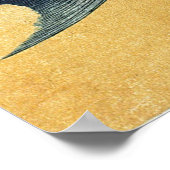 Bora (Grey Mullet) Hiroshige's Japanse visprint Poster (Hoek)