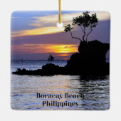 Boracay Beach, Filipijnen, Keramisch Ornament (Achterkant)