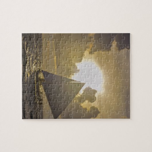 Boracay Beach Sunset in Filipijnen Legpuzzel (Horizontaal)