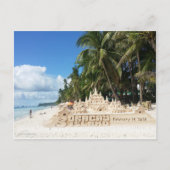 Boracay Beauful Castle - Customize DATE Briefkaart (Voorkant)
