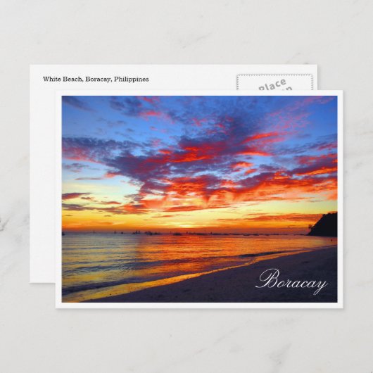 boracay briefkaart (Voorkant / Achterkant)
