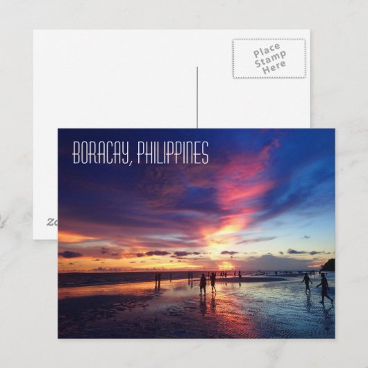Boracay, Filipijnen Briefkaart (Voorkant / Achterkant)