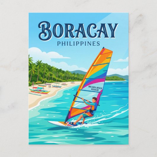Boracay Filipijnen Briefkaart (Voorkant)