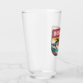 Boracay Filipijnen Retro Emblem Glas (Rechts)