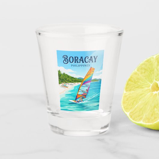 Boracay Filipijnen Shot Glas (Voorkant)