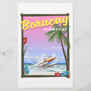 Boracay Filipijnen strand reisposter Briefpapier