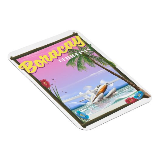 Boracay Filipijnen strand reisposter Magneet (Rechterzijde)