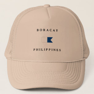 Boracay Filippijnen Alpha Dive Flag Trucker Pet