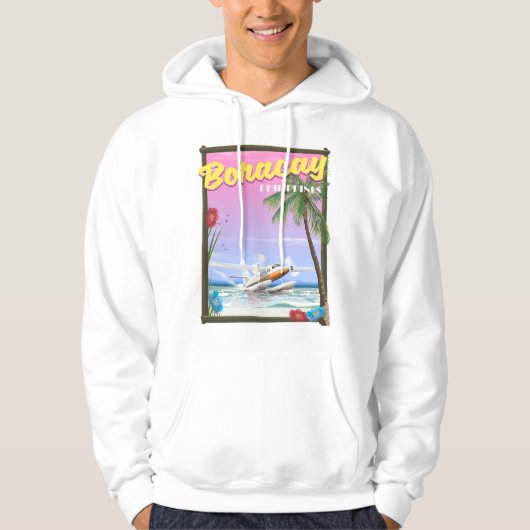 Boracay Filippijnse strandreisposter Hoodie (Voorkant)