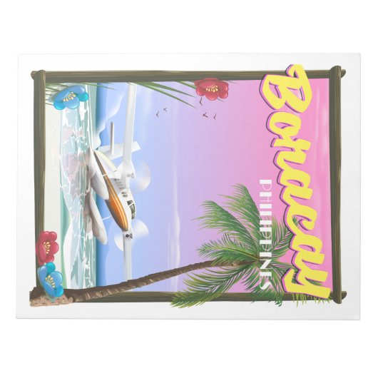 Boracay Filippijnse strandreisposter Notitieblok (Voorkant)