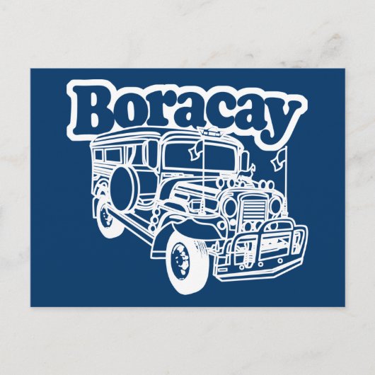 Boracay Jeepney Briefkaart (Voorkant)