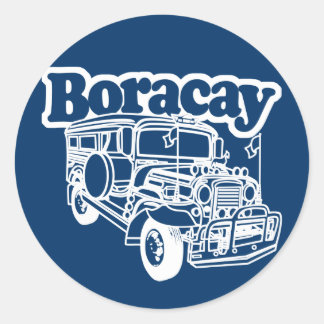 Boracay Jeepney Ronde Sticker