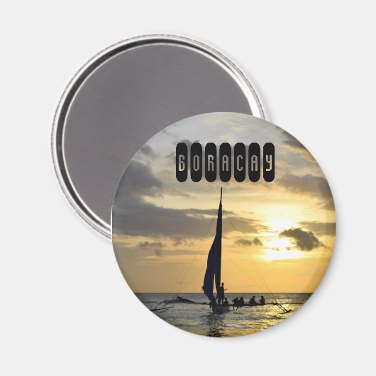 Boracay of Philippines Magneet (Voorkant / Achterkant)