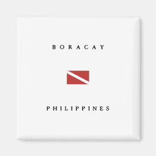Boracay Philippines Scuba Dive Flag Magneet
