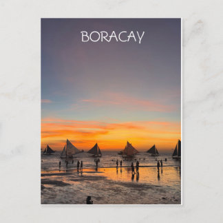 Boracay Postard Sunset Feestdagenkaart