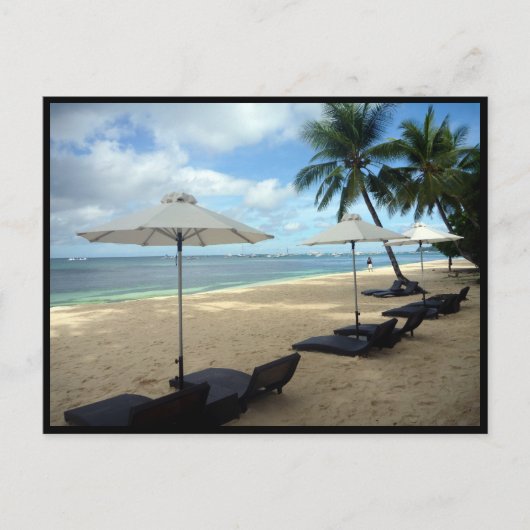 boracay sun lounges briefkaart (Voorkant)