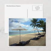 boracay sun lounges briefkaart (Voorkant / Achterkant)