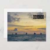 Boracay Sunset Briefkaart (Voorkant / Achterkant)