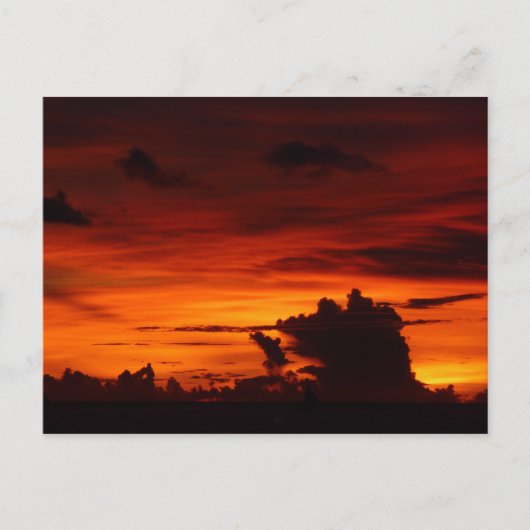 Boracay Sunset Briefkaart (Voorkant)