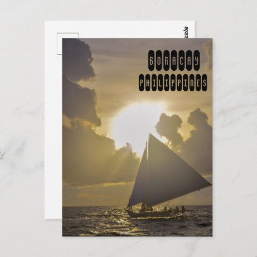 Boracay Sunset Briefkaart (Voorkant / Achterkant)