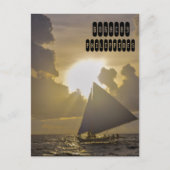Boracay Sunset Briefkaart (Voorkant)