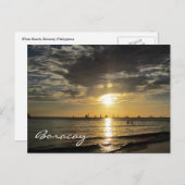 boracay surf sunset briefkaart (Voorkant / Achterkant)