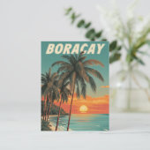 Boracay vintage briefkaart (Staand voorkant)