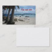 Boracay Visitekaartje (Voorkant / Achterkant)