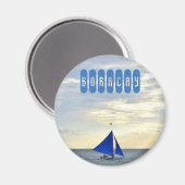 Boracay White Beach op de Filipijnen Magneet (Voorkant / Achterkant)